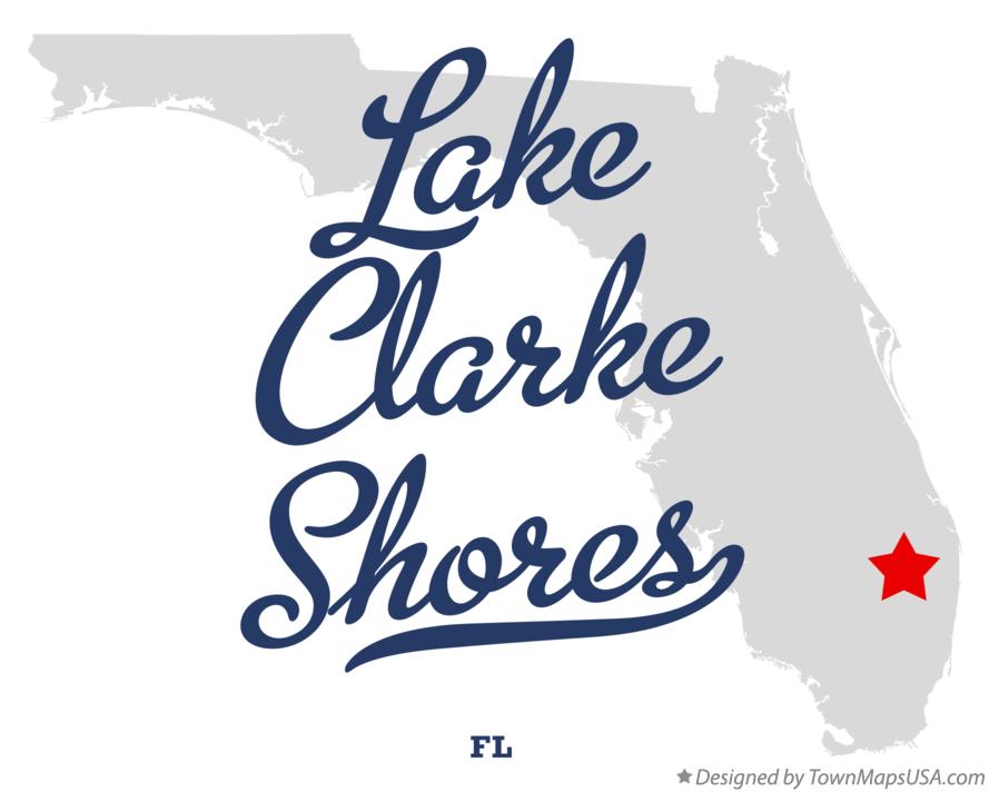 Map of Lake Clarke Shores Florida FL