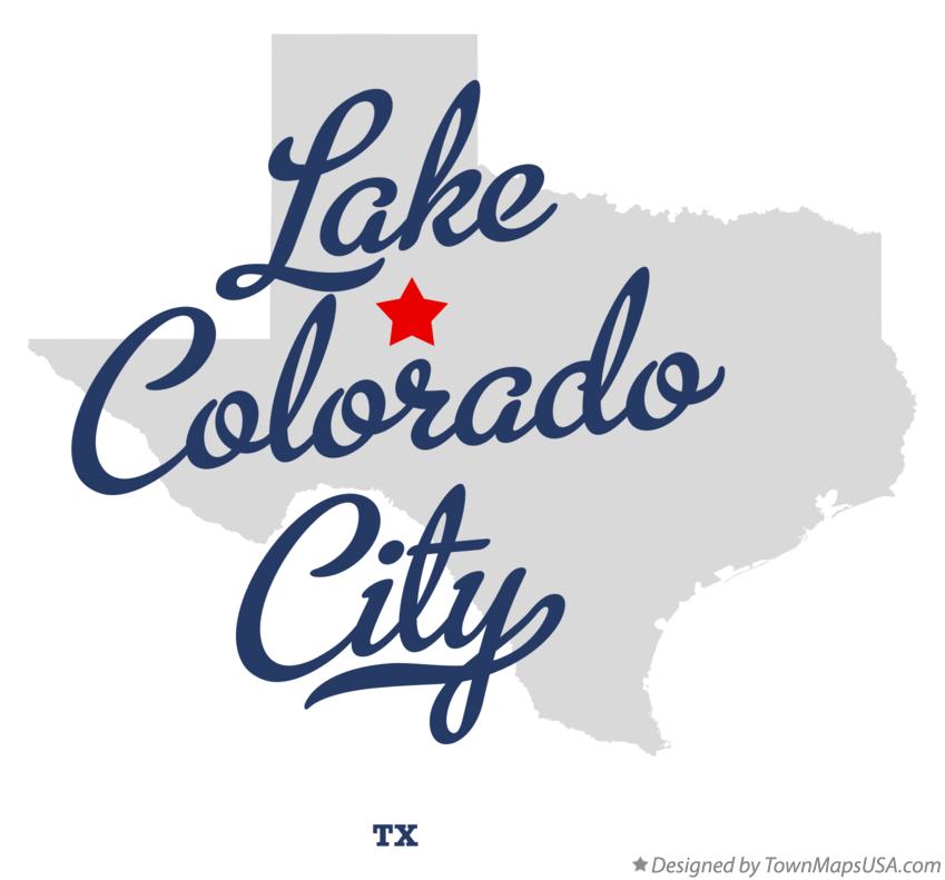 Map of Lake Colorado City Texas TX