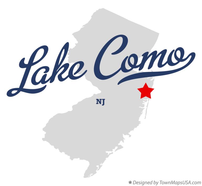Map of Lake Como New Jersey NJ