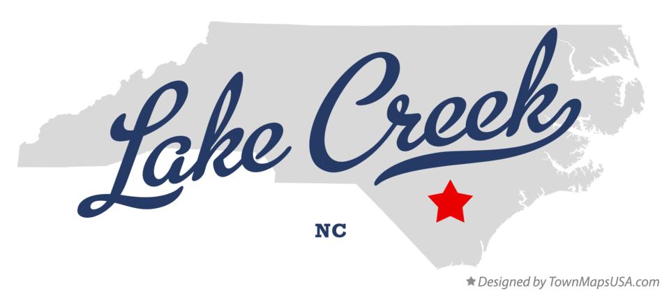 Map of Lake Creek North Carolina NC