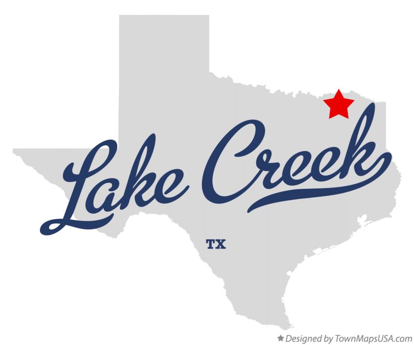 Map of Lake Creek Texas TX