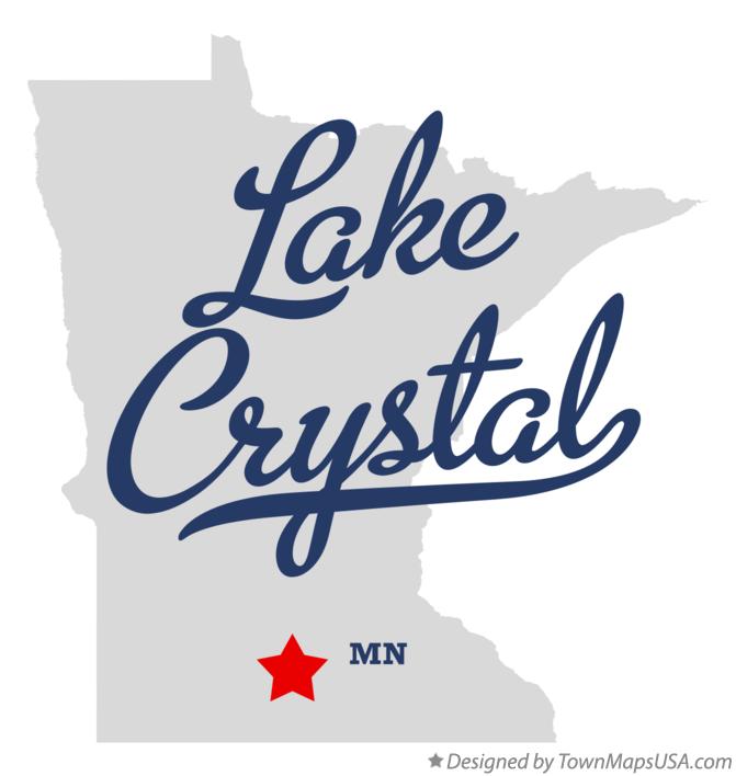 Map of Lake Crystal Minnesota MN