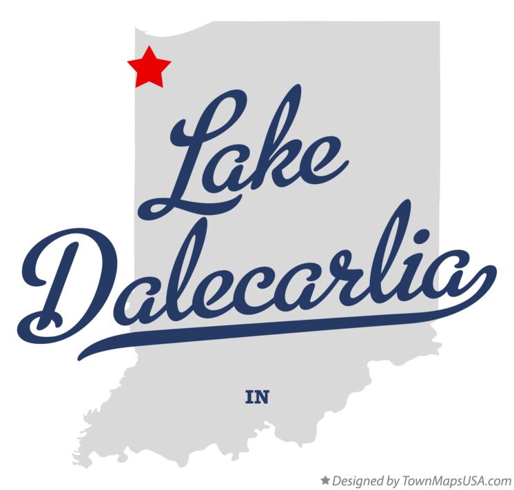 Map of Lake Dalecarlia Indiana IN
