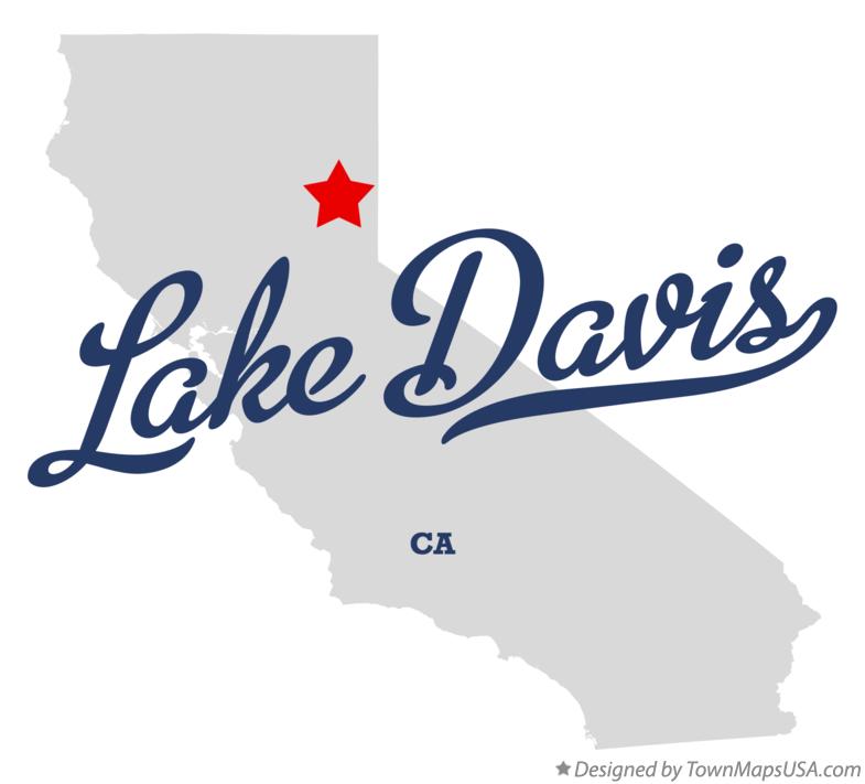 Map of Lake Davis California CA