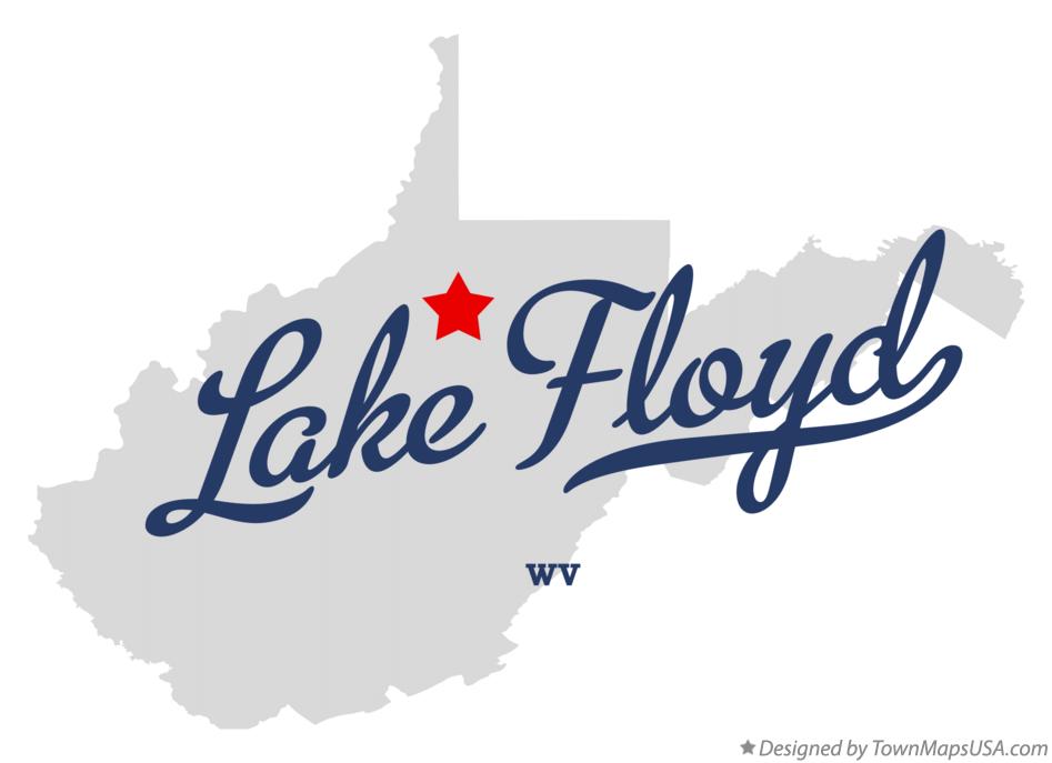 Map of Lake Floyd West Virginia WV