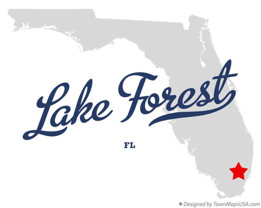 Map of Lake Forest Florida FL