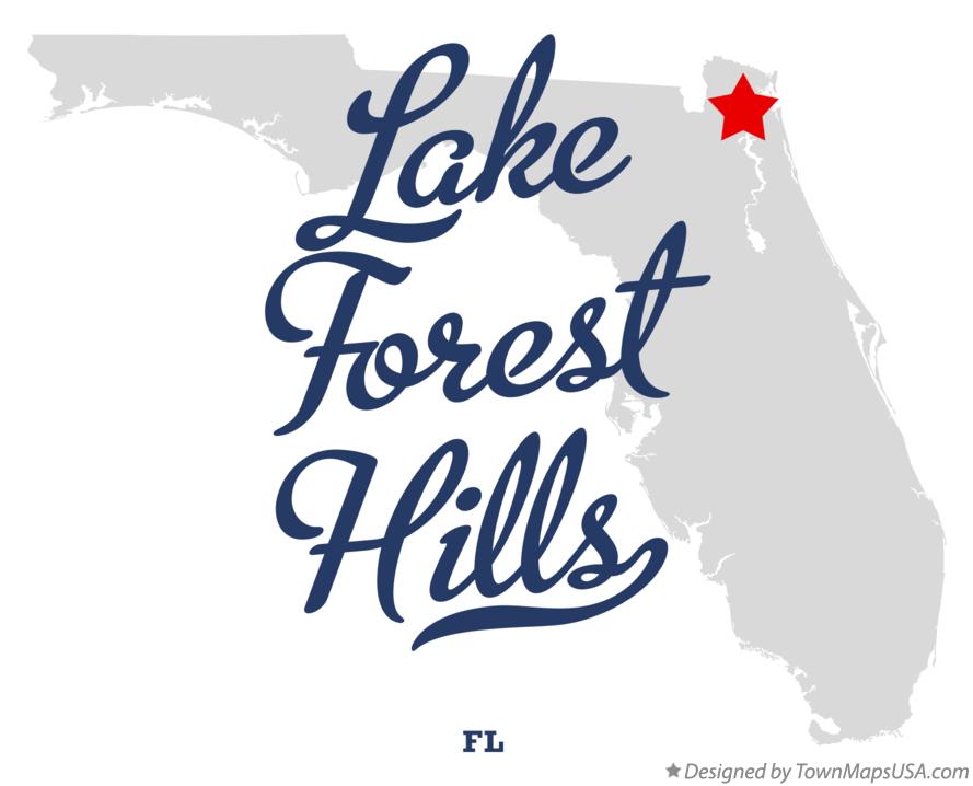 Map of Lake Forest Hills Florida FL