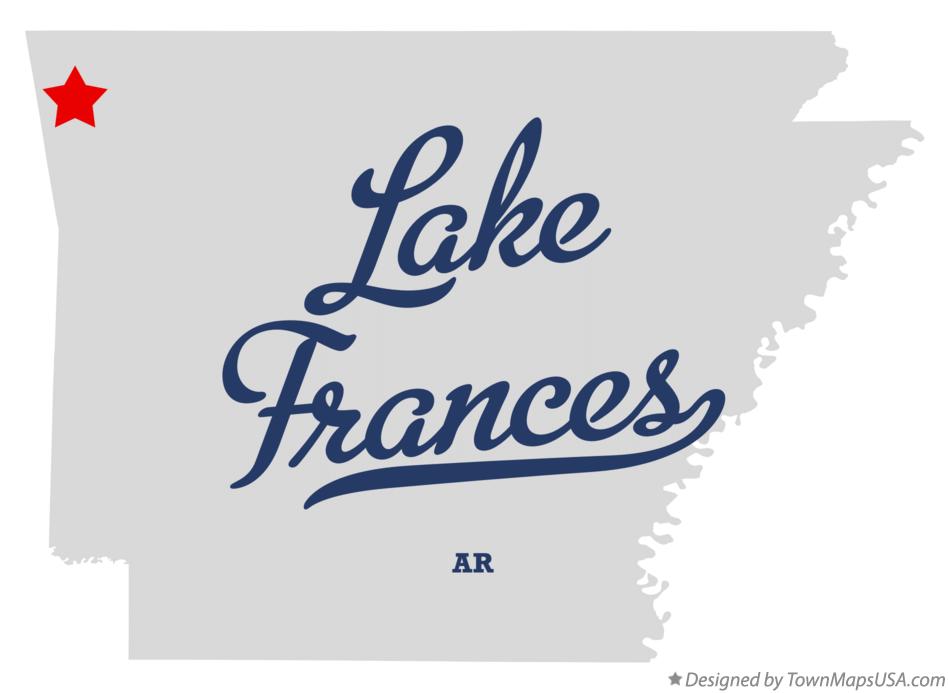 Map of Lake Frances Arkansas AR