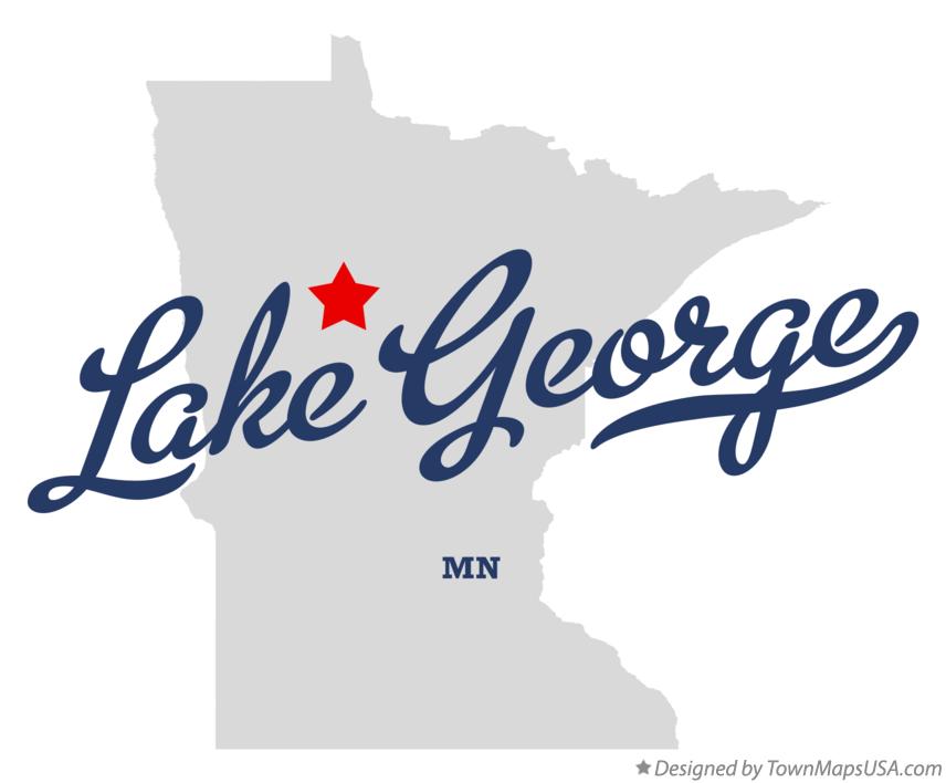 Map of Lake George Minnesota MN
