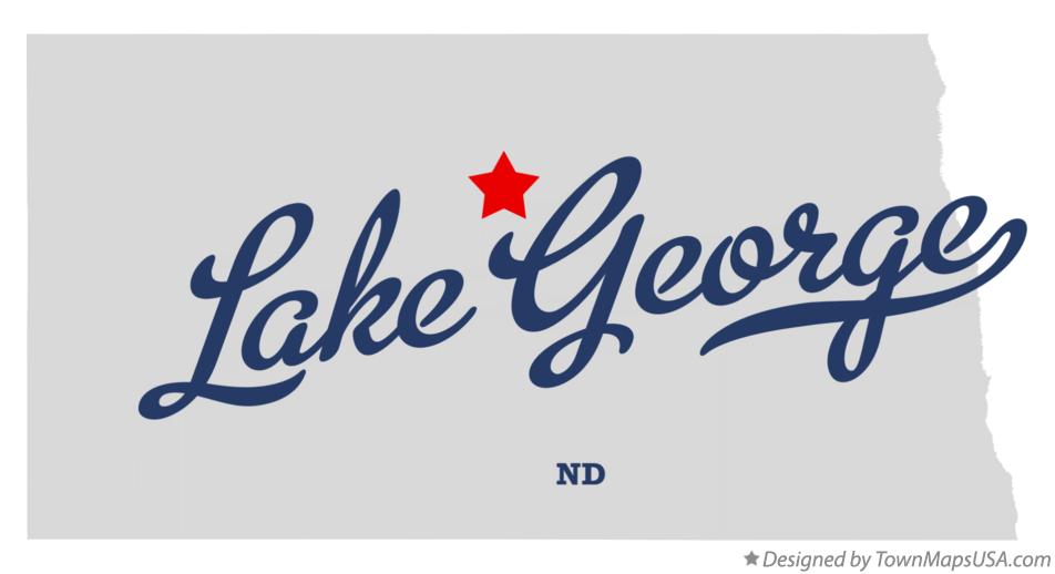 Map of Lake George North Dakota ND