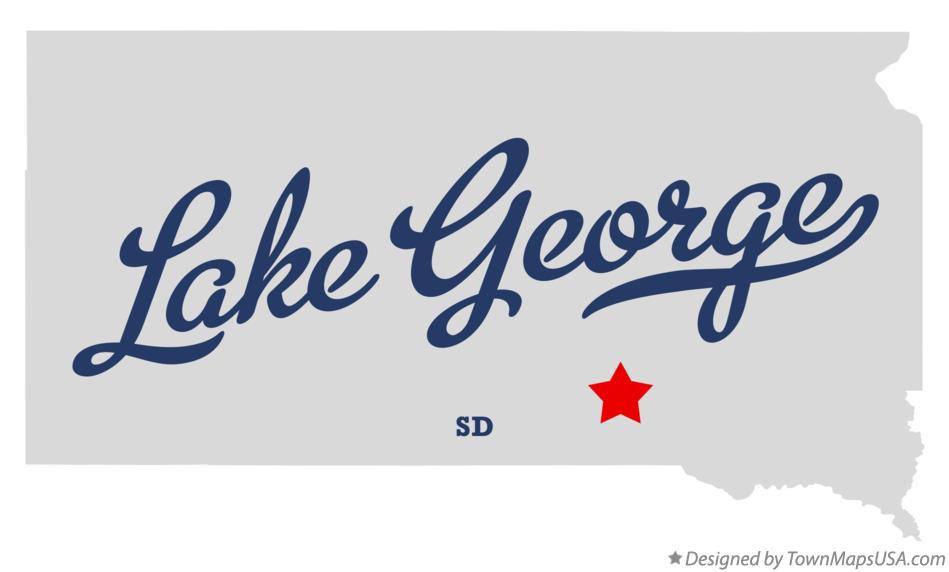 Map of Lake George South Dakota SD