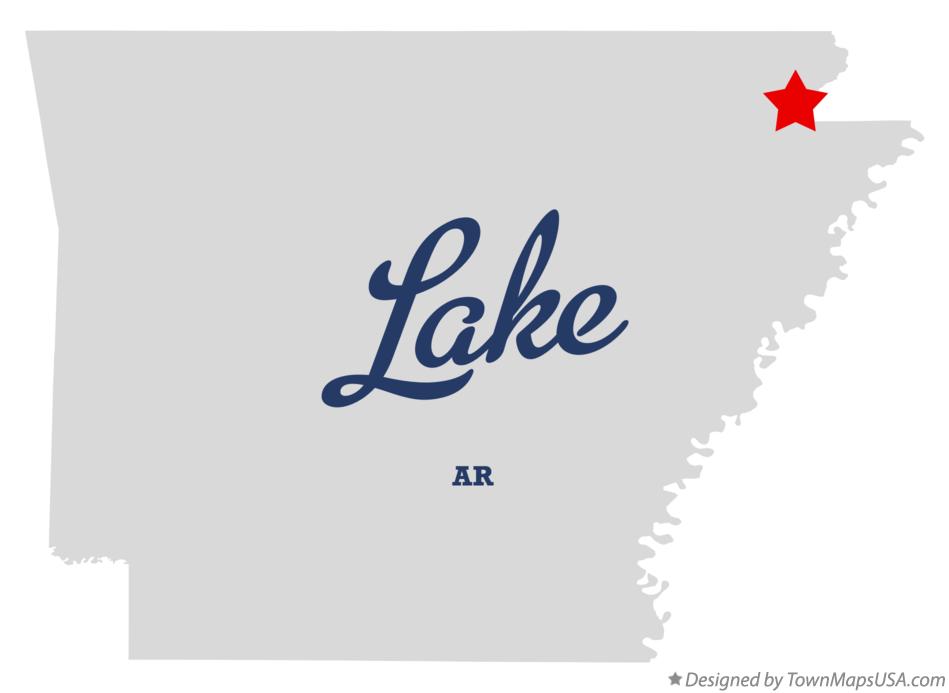 Map of Lake Arkansas AR