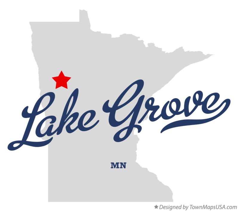 Map of Lake Grove Minnesota MN