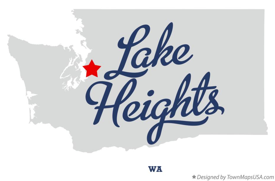 Map of Lake Heights Washington WA