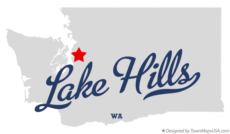Map of Lake Hills Washington WA