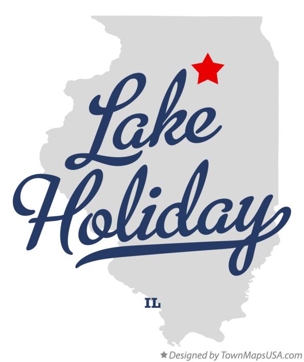 Map of Lake Holiday Illinois IL
