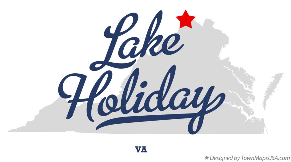 Map of Lake Holiday Virginia VA