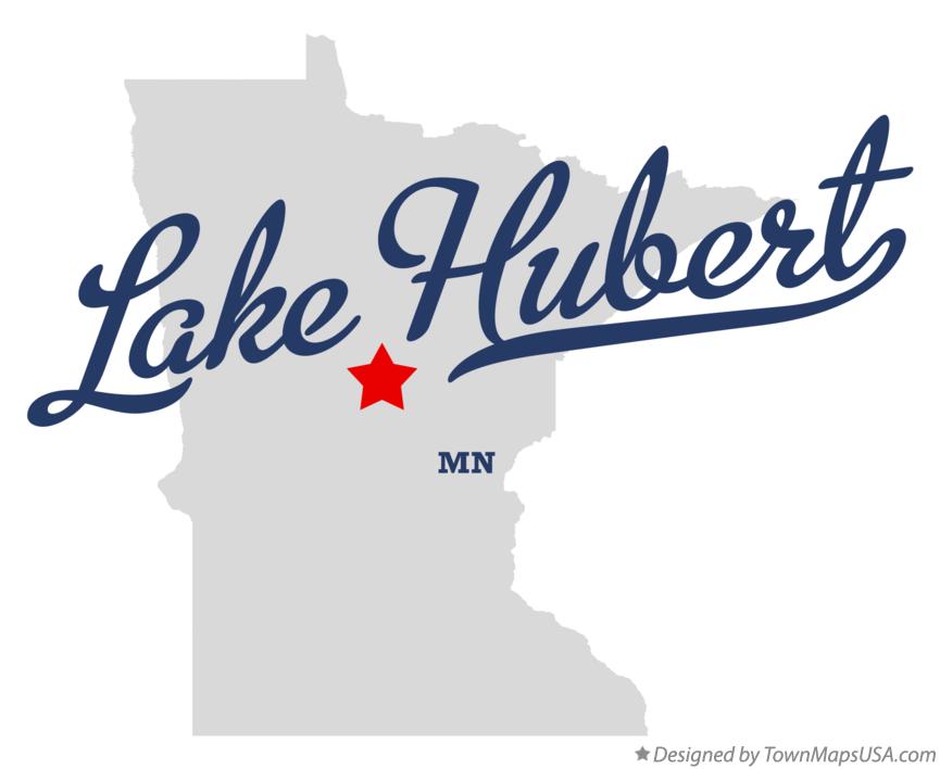 Map of Lake Hubert Minnesota MN