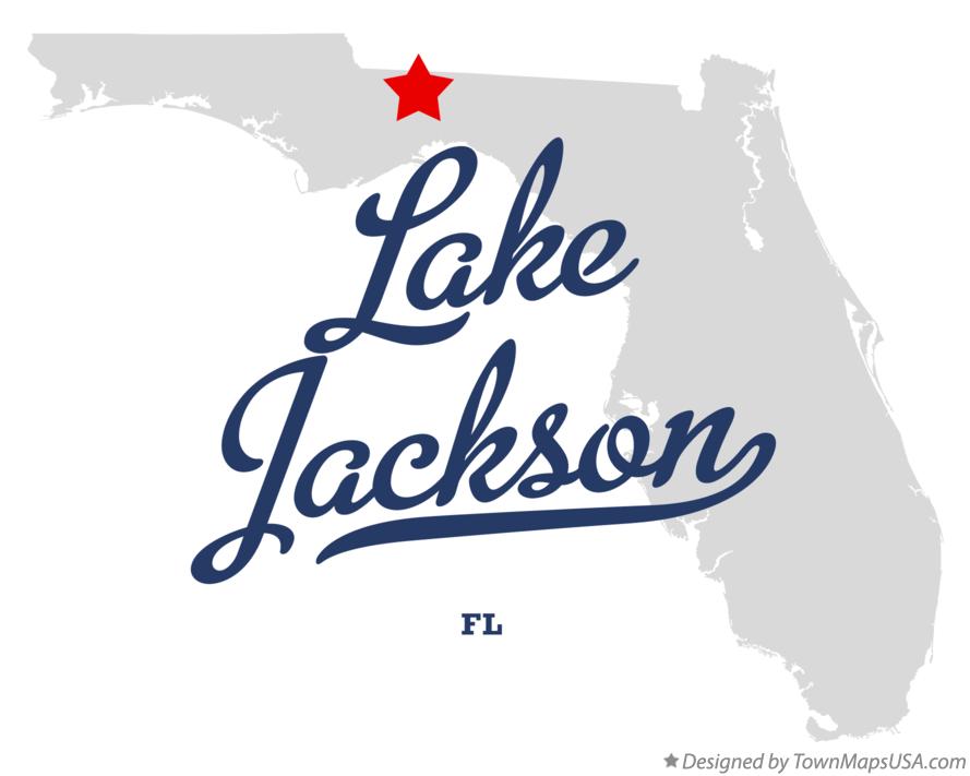Map of Lake Jackson Florida FL