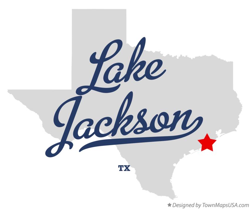 Map of Lake Jackson Texas TX