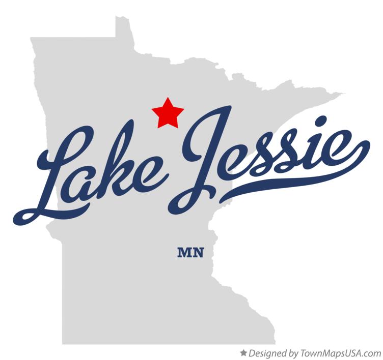 Map of Lake Jessie Minnesota MN