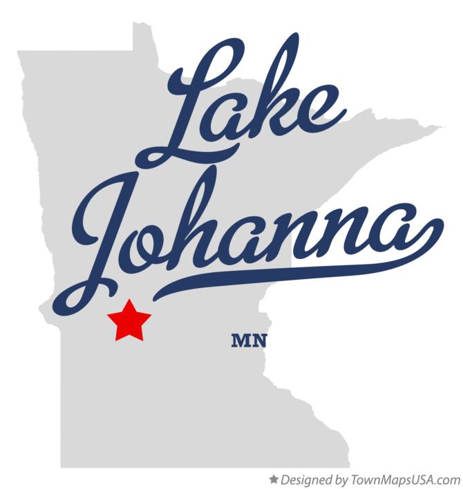 Map of Lake Johanna Minnesota MN