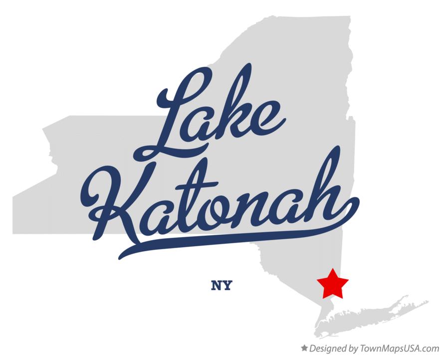Map of Lake Katonah New York NY
