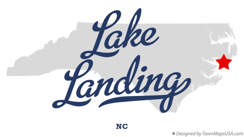 Map of Lake Landing North Carolina NC