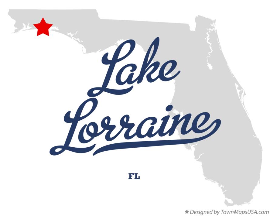 Map of Lake Lorraine Florida FL