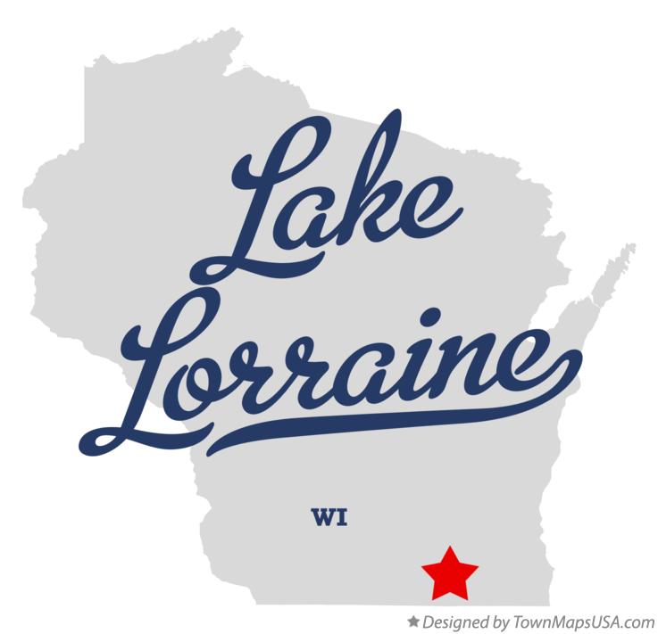 Map of Lake Lorraine Wisconsin WI