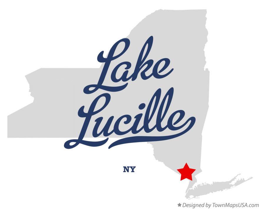 Map of Lake Lucille New York NY