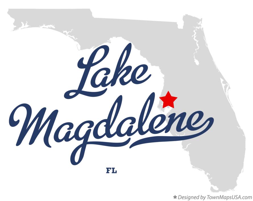 Map of Lake Magdalene Florida FL