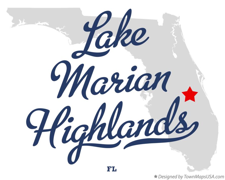 Map of Lake Marian Highlands Florida FL