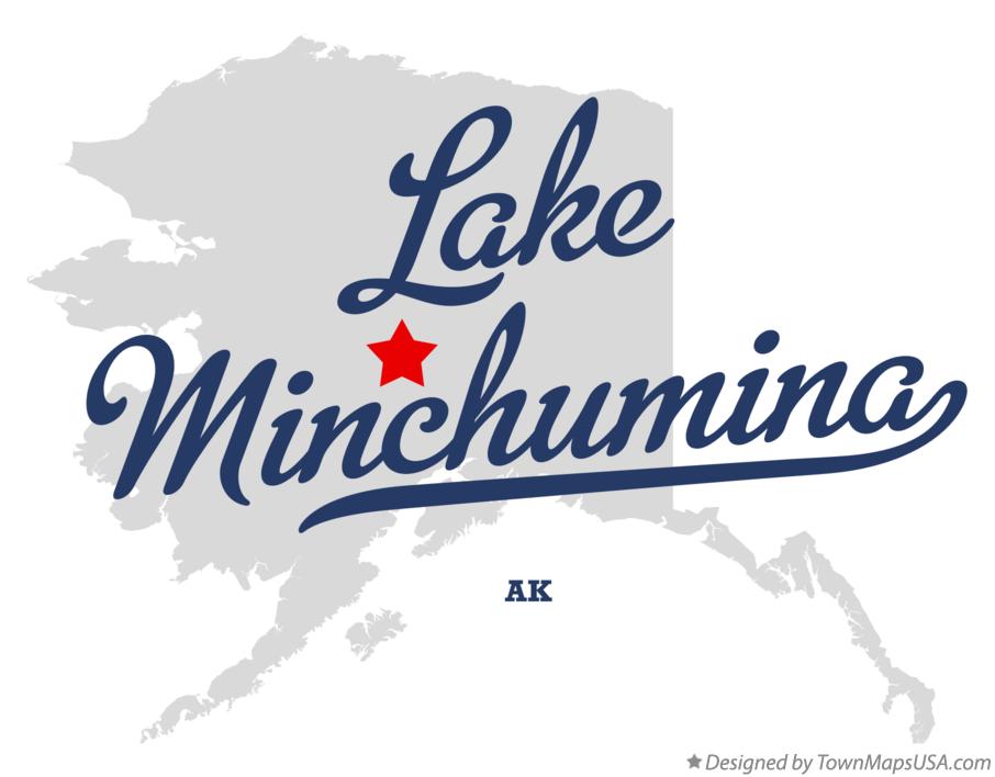 Map of Lake Minchumina Alaska AK