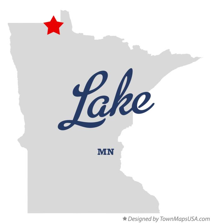 Map of Lake Minnesota MN