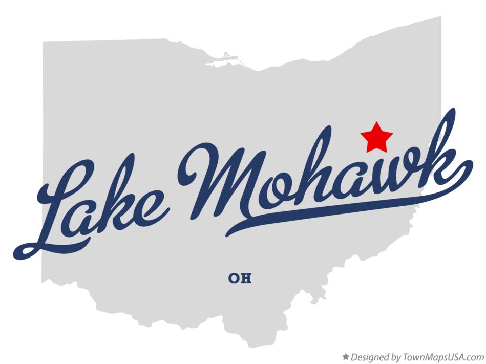 Map of Lake Mohawk Ohio OH