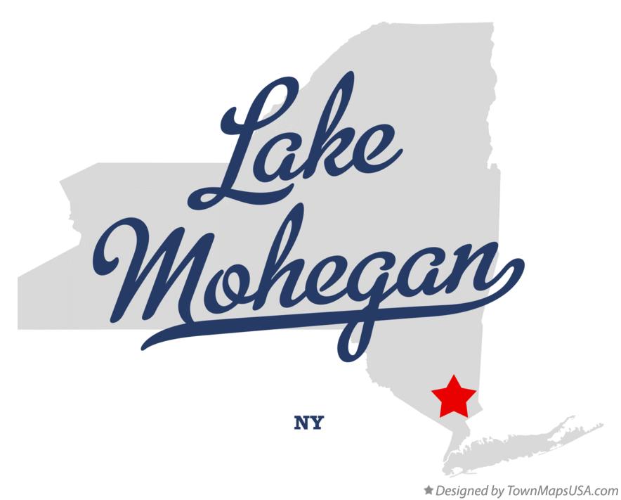 Map of Lake Mohegan New York NY