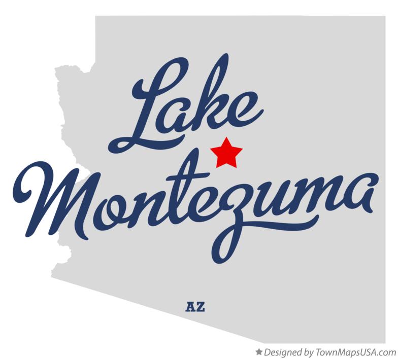 Map of Lake Montezuma Arizona AZ