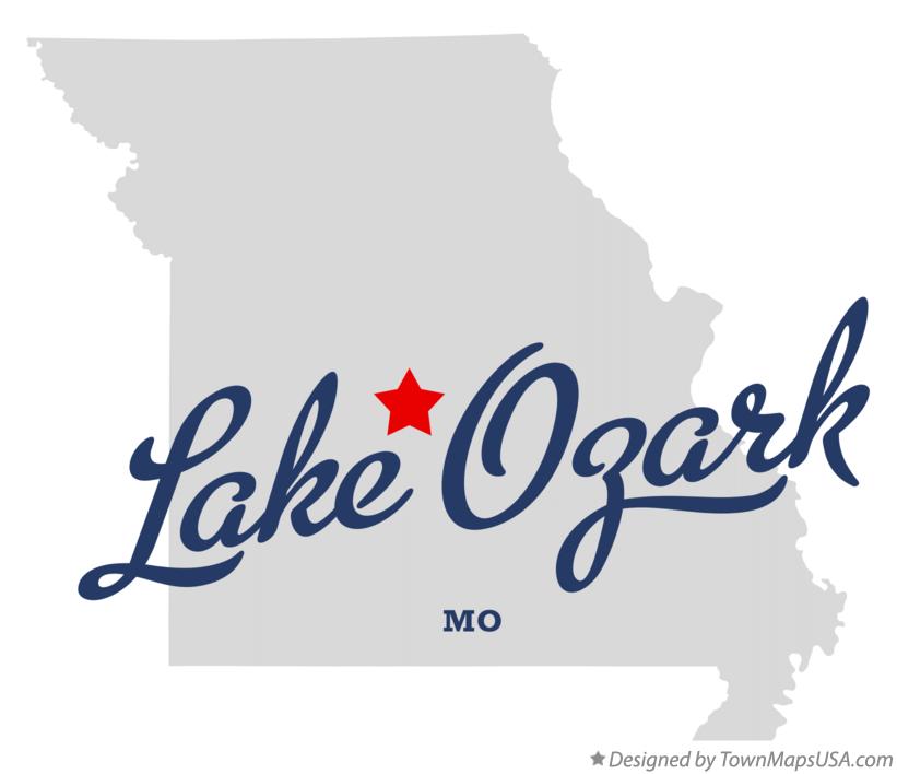 Map of Lake Ozark Missouri MO