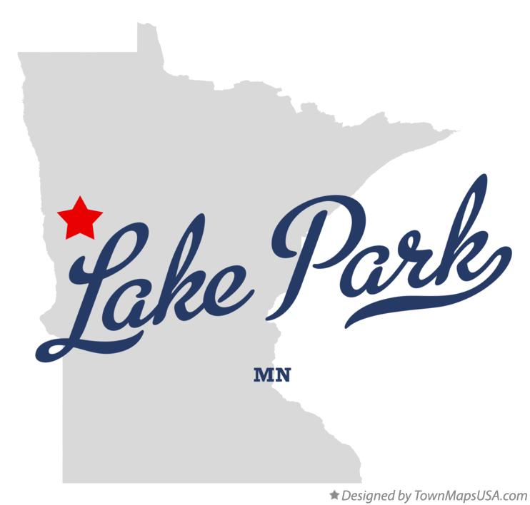 Map of Lake Park Minnesota MN