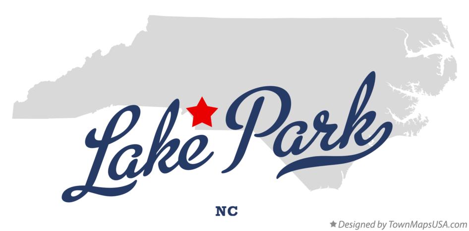 Map of Lake Park North Carolina NC