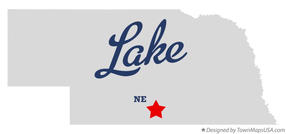 Map of Lake Nebraska NE
