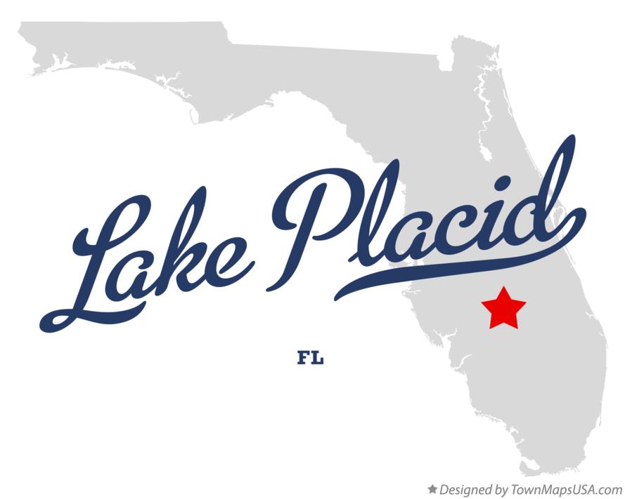 Map of Lake Placid Florida FL
