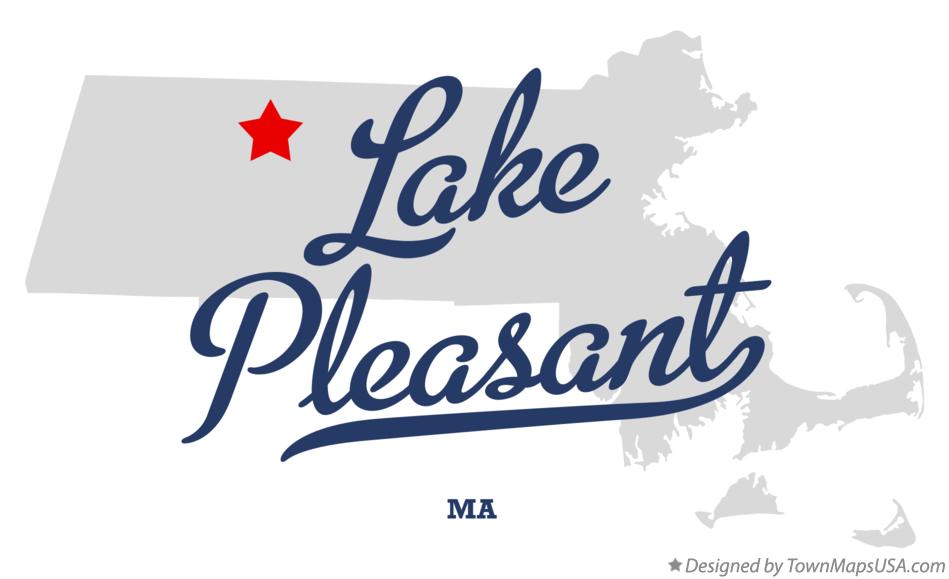 Map of Lake Pleasant Massachusetts MA