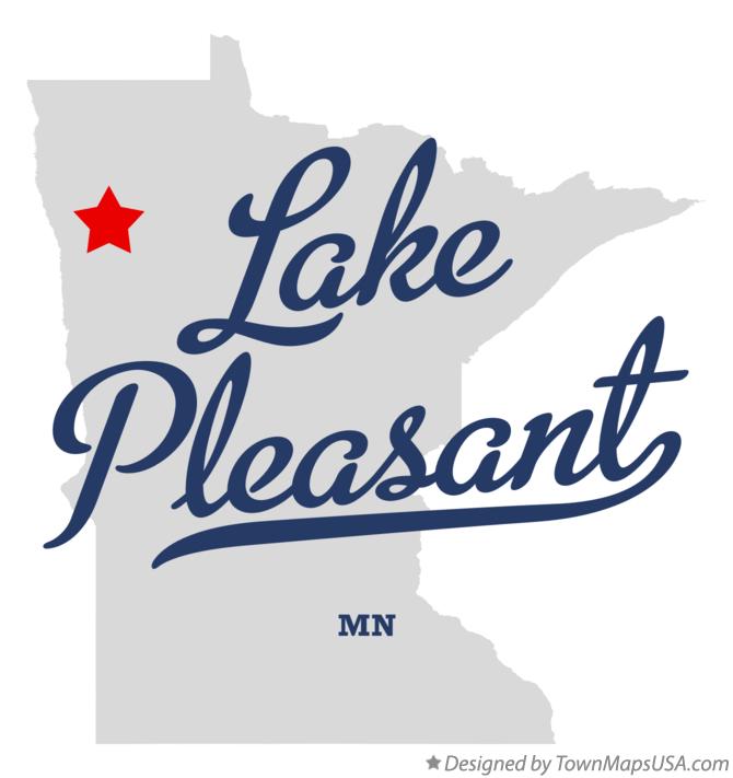 Map of Lake Pleasant Minnesota MN