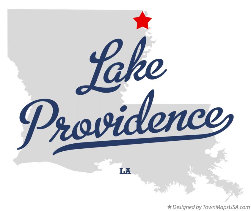 Map of Lake Providence Louisiana LA