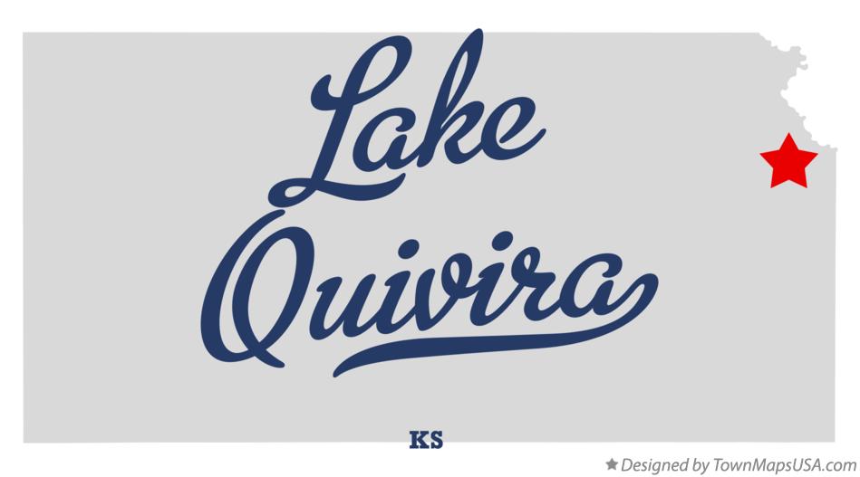 Map of Lake Quivira Kansas KS