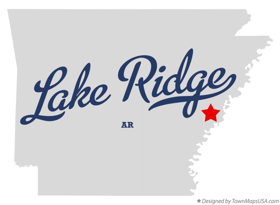 Map of Lake Ridge Arkansas AR