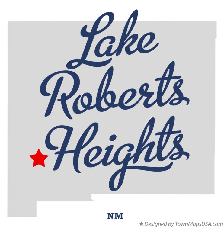 Map of Lake Roberts Heights New Mexico NM
