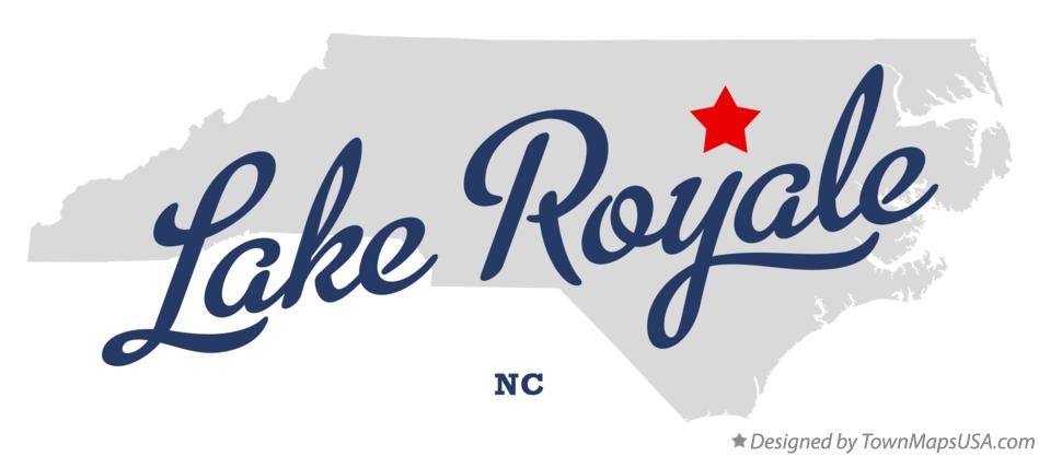 Map of Lake Royale North Carolina NC